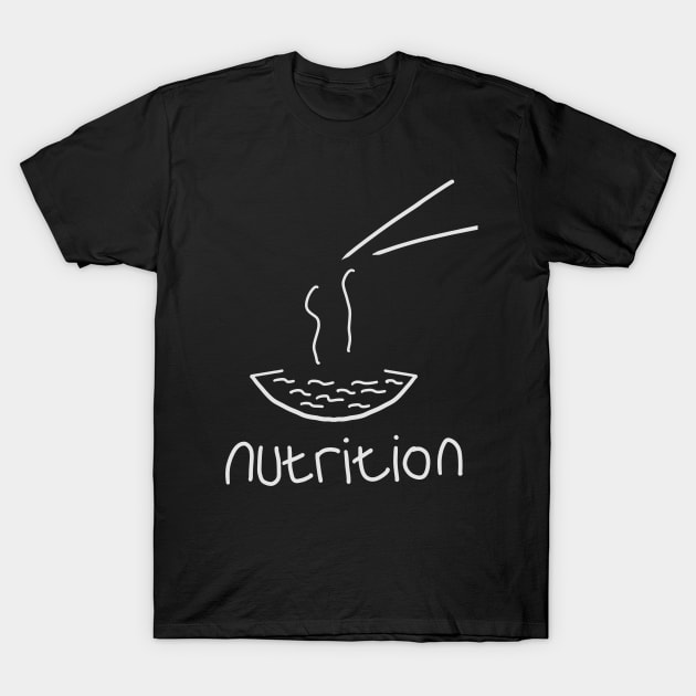 Nutrition Food Hand Drawing T-Shirt by me and dinosaur